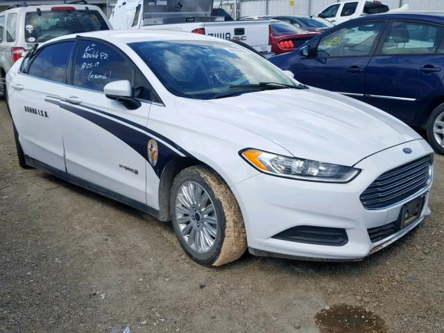 3FA6P0UU2ER221227 - 2014 FORD FUSION S H WHITE photo 1