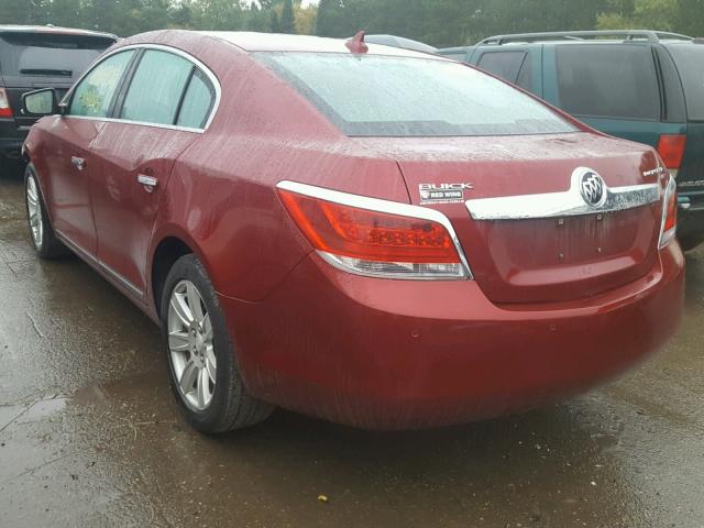 1G4GC5ED7BF147586 - 2011 BUICK LACROSSE C RED photo 3