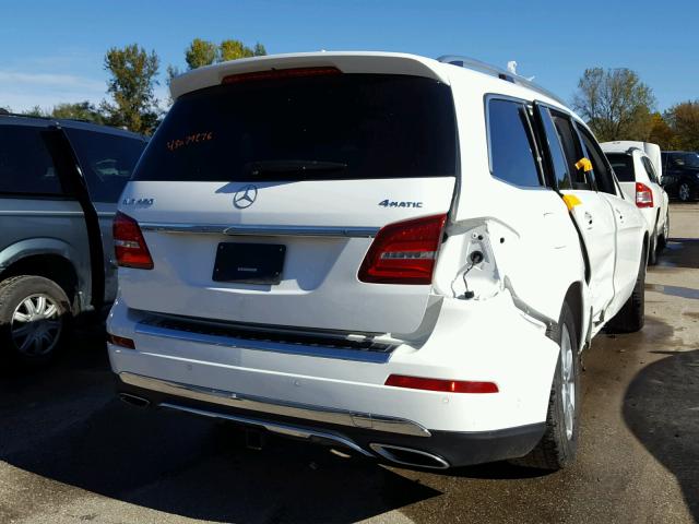 4JGDF6EE0HA989135 - 2017 MERCEDES-BENZ GLS 450 4M WHITE photo 4