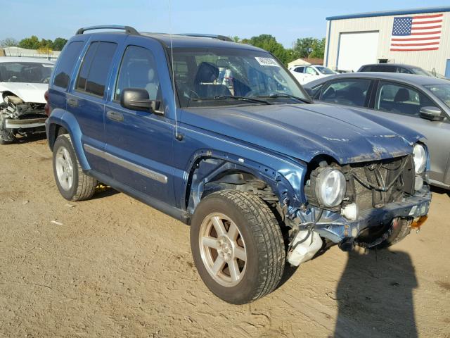 1J4GL58K96W121957 - 2006 JEEP LIBERTY LI BLUE photo 1