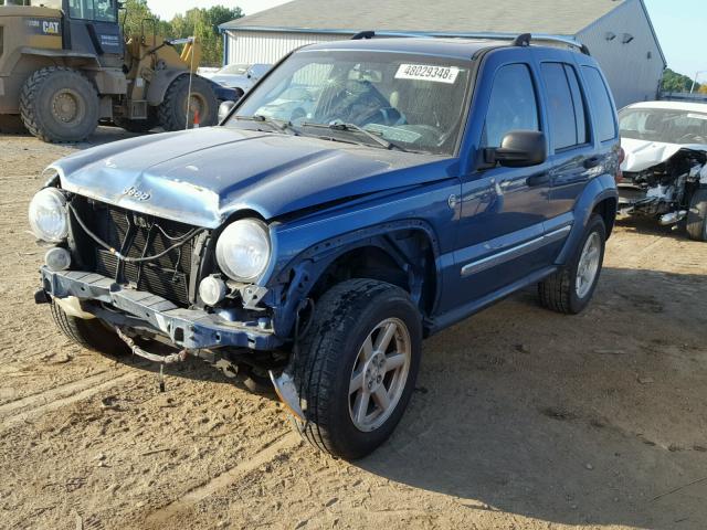 1J4GL58K96W121957 - 2006 JEEP LIBERTY LI BLUE photo 2