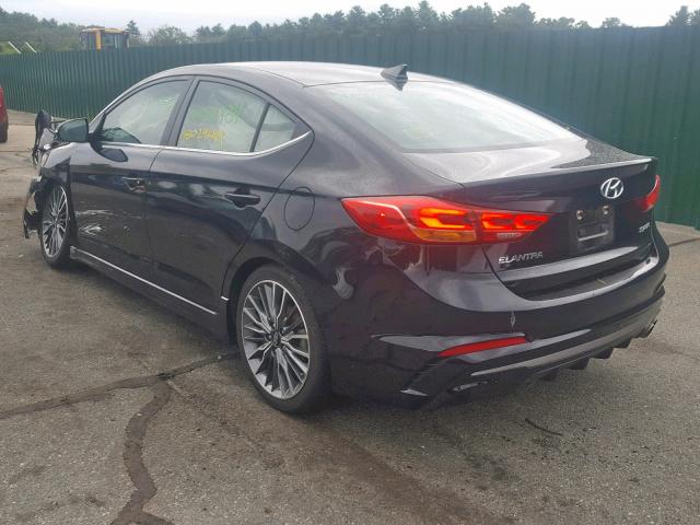 KMHD04LB5JU451341 - 2018 HYUNDAI ELANTRA SP BLACK photo 3