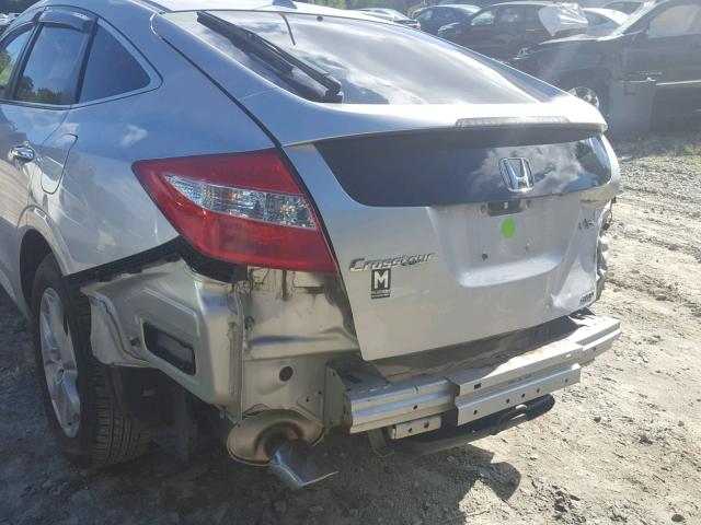 5J6TF2H50CL001993 - 2012 HONDA CROSSTOUR SILVER photo 9