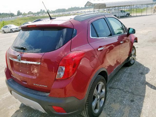 KL4CJBSB0DB075595 - 2013 BUICK ENCORE CON RED photo 4