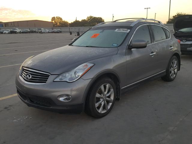 JNKAJ09F08M361692 - 2008 INFINITI EX35 BASE SILVER photo 2