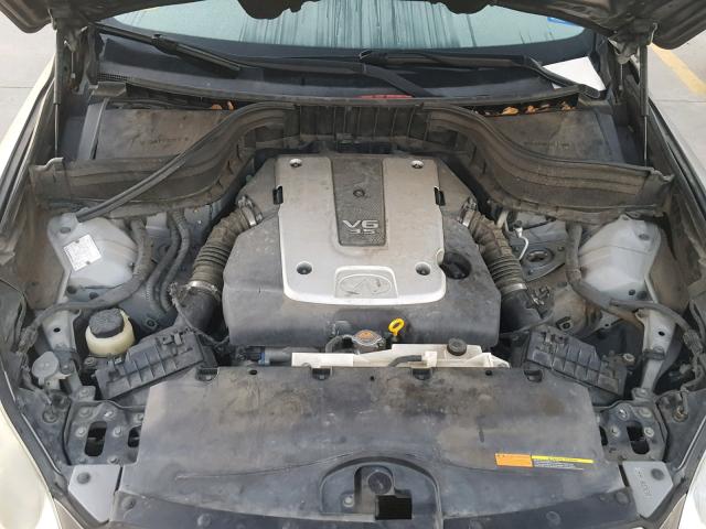 JNKAJ09F08M361692 - 2008 INFINITI EX35 BASE SILVER photo 7