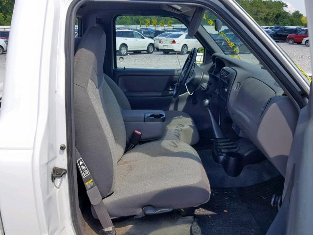 1FTYR10D92PA27564 - 2002 FORD RANGER WHITE photo 5