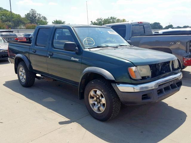 1N6ED27T9YC379335 - 2000 NISSAN FRONTIER C GREEN photo 1