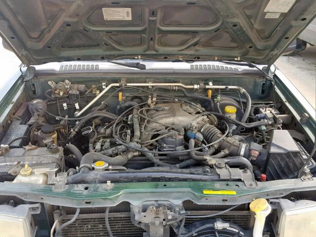 1N6ED27T9YC379335 - 2000 NISSAN FRONTIER C GREEN photo 7