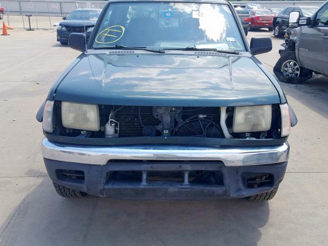 1N6ED27T9YC379335 - 2000 NISSAN FRONTIER C GREEN photo 9