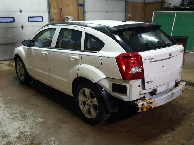 1B3CB4HA1AD635431 - 2010 DODGE CALIBER SX WHITE photo 3