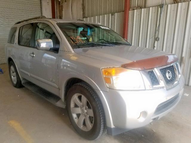 5N1BA08D18N603627 - 2008 NISSAN ARMADA SE SILVER photo 1