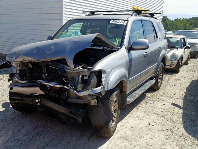 5TDBT48A33S191127 - 2003 TOYOTA SEQUOIA LI GRAY photo 2