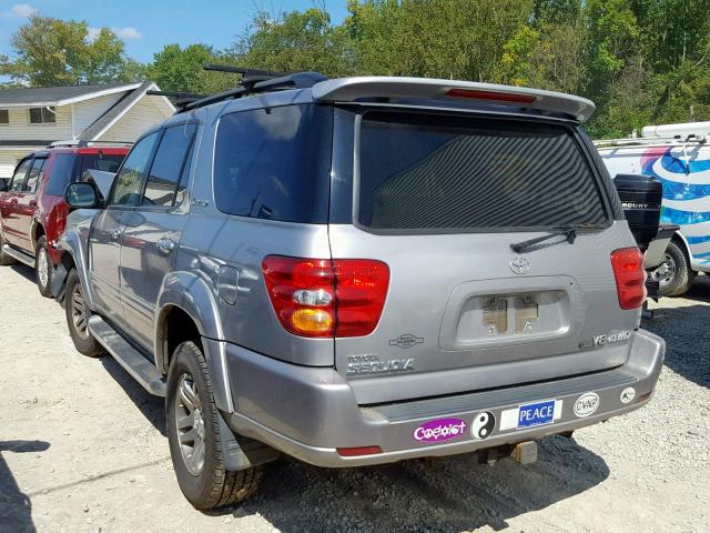 5TDBT48A33S191127 - 2003 TOYOTA SEQUOIA LI GRAY photo 3