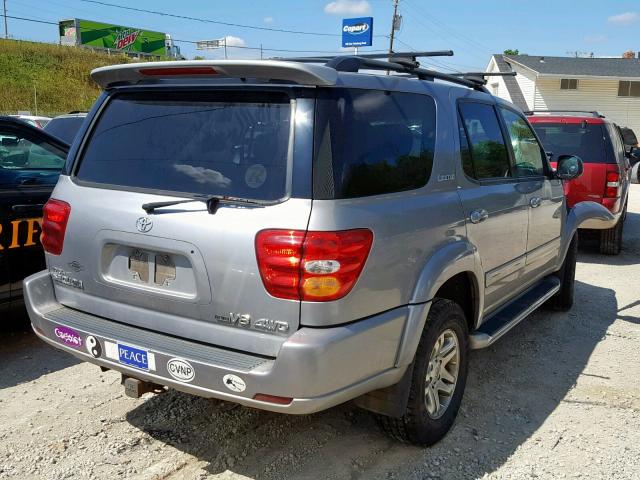 5TDBT48A33S191127 - 2003 TOYOTA SEQUOIA LI GRAY photo 4