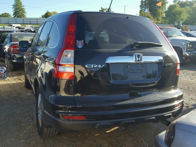 5J6RE4H70AL068634 - 2010 HONDA CR-V EXL BLACK photo 3