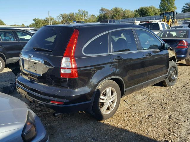 5J6RE4H70AL068634 - 2010 HONDA CR-V EXL BLACK photo 4