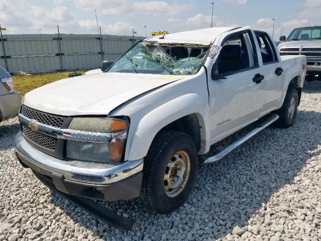 1GCDT136958247749 - 2005 CHEVROLET COLORADO WHITE photo 2