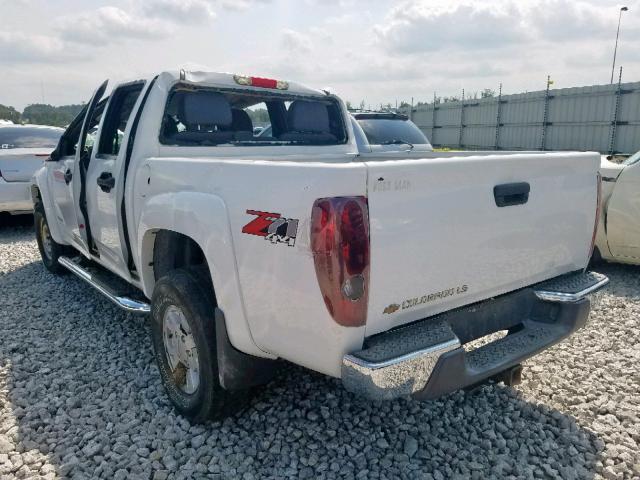 1GCDT136958247749 - 2005 CHEVROLET COLORADO WHITE photo 3