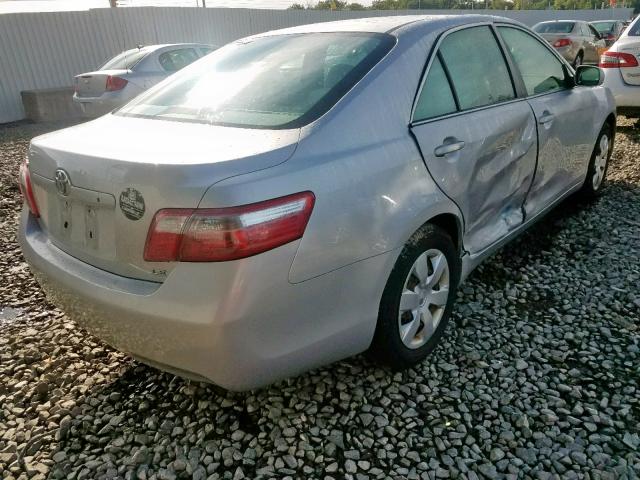 4T1BE46K17U040936 - 2007 TOYOTA CAMRY NEW SILVER photo 4