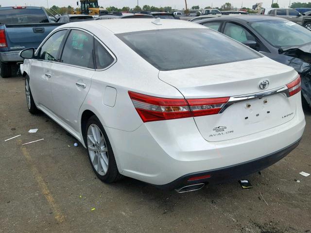 4T1BK1EB9DU076930 - 2013 TOYOTA AVALON BAS WHITE photo 3