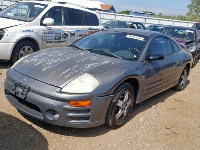 4A3AC44G03E054199 - 2003 MITSUBISHI ECLIPSE GS GRAY photo 2