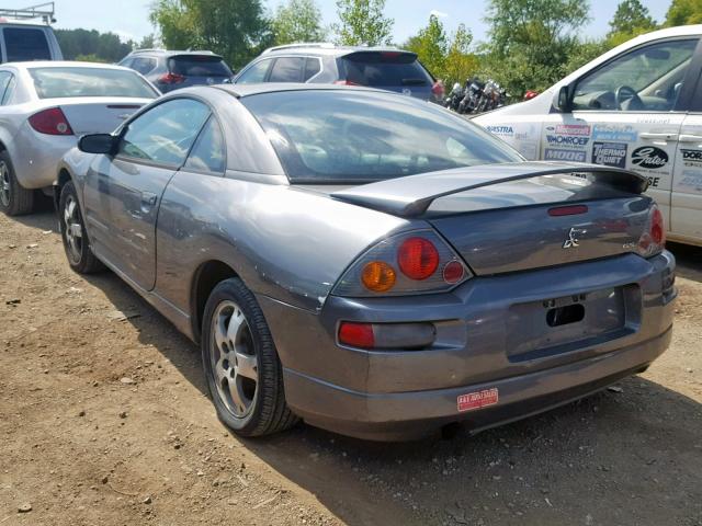 4A3AC44G03E054199 - 2003 MITSUBISHI ECLIPSE GS GRAY photo 3