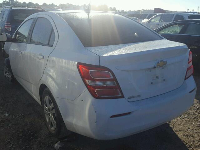 1G1JB5SH1H4174364 - 2017 CHEVROLET SONIC LS 白色 照片 3