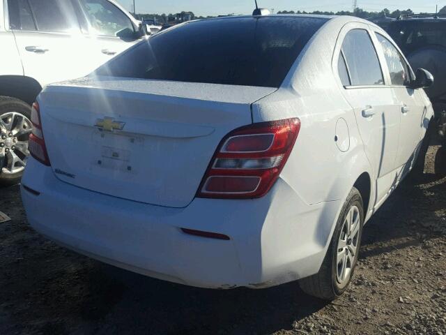 1G1JB5SH1H4174364 - 2017 CHEVROLET SONIC LS 白色 照片 4