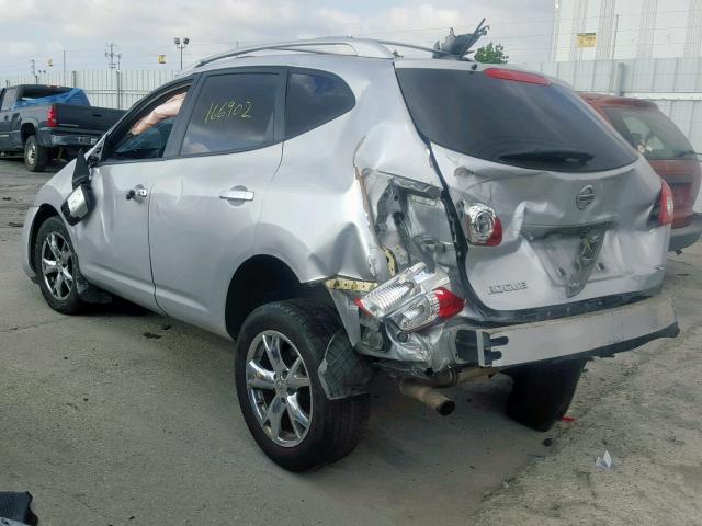 JN8AS5MT5AW503008 - 2010 NISSAN ROGUE S SILVER photo 3