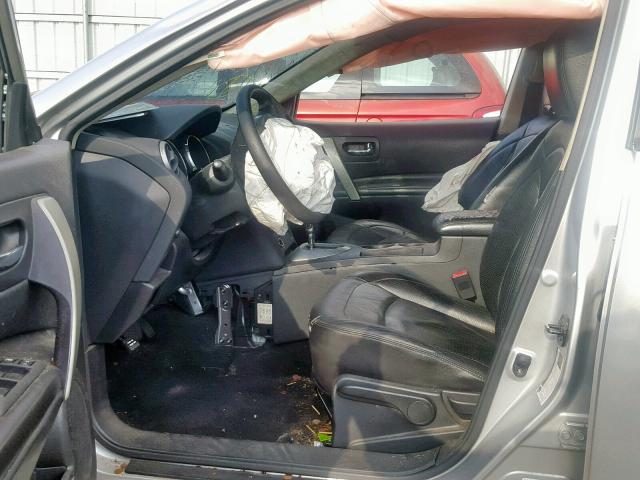 JN8AS5MT5AW503008 - 2010 NISSAN ROGUE S SILVER photo 5