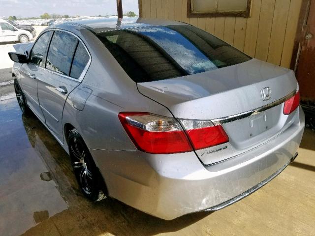 1HGCR2F32DA028707 - 2013 HONDA ACCORD LX SILVER photo 3