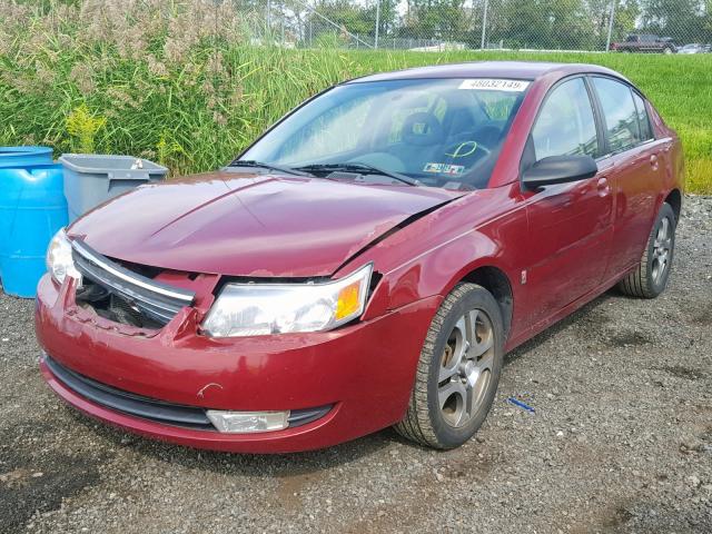 1G8AL52F45Z102683 - 2005 SATURN ION LEVEL RED photo 2