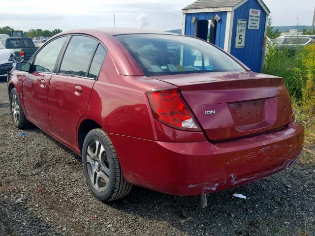 1G8AL52F45Z102683 - 2005 SATURN ION LEVEL RED photo 3
