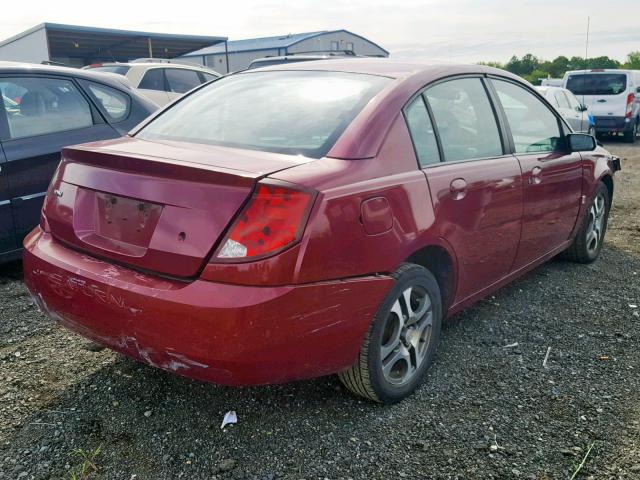 1G8AL52F45Z102683 - 2005 SATURN ION LEVEL RED photo 4
