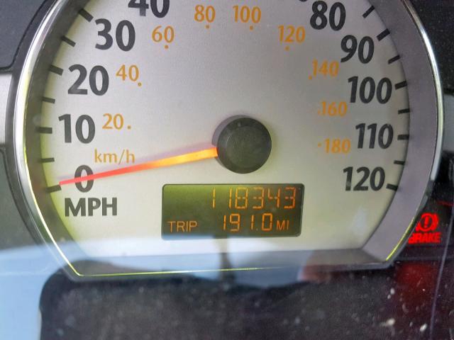 1G8AL52F45Z102683 - 2005 SATURN ION LEVEL RED photo 8