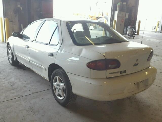 1G1JC524227287675 - 2002 CHEVROLET CAVALIER B WHITE photo 3