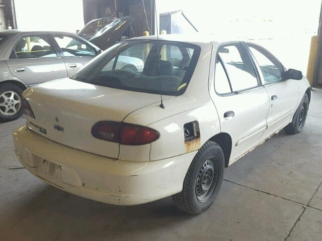 1G1JC524227287675 - 2002 CHEVROLET CAVALIER B WHITE photo 4