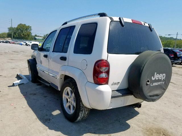 1J4GK58K77W612306 - 2007 JEEP LIBERTY LI WHITE photo 3