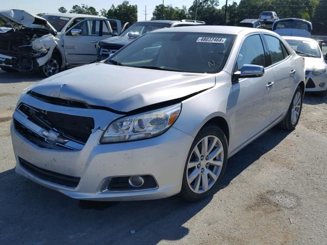 1G11H5SA7DF307824 - 2013 CHEVROLET MALIBU LTZ SILVER photo 2