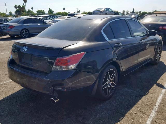 JHMCP26858C015779 - 2008 HONDA ACCORD EXL BLACK photo 4