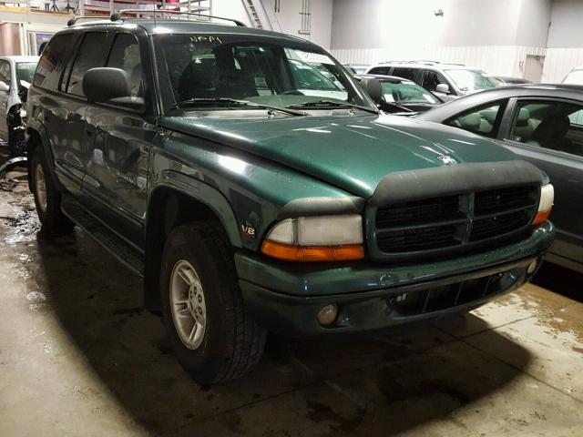 1B4HS28N1YF233822 - 2000 DODGE DURANGO GREEN photo 1