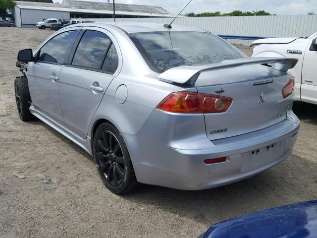 JA3AU86U28U020755 - 2008 MITSUBISHI LANCER GTS SILVER photo 3