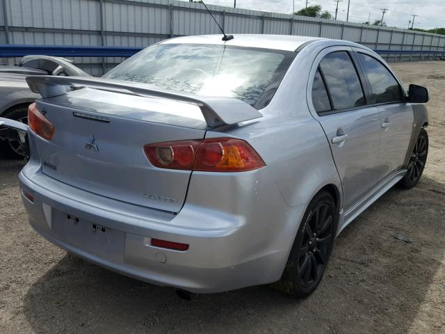 JA3AU86U28U020755 - 2008 MITSUBISHI LANCER GTS SILVER photo 4