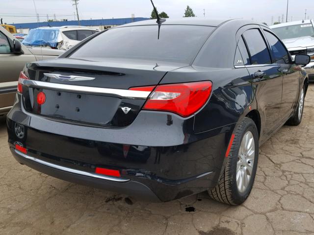 1C3CCBAB1DN696655 - 2013 CHRYSLER 200 LX BLACK photo 4