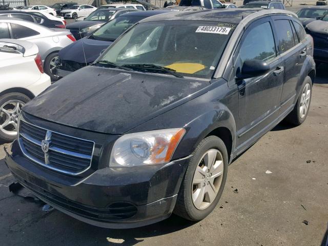 1B3HB48B57D539986 - 2007 DODGE CALIBER SX BLACK photo 2