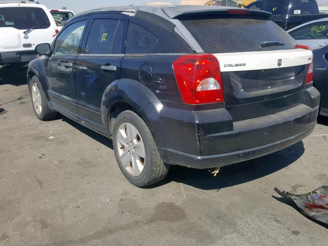 1B3HB48B57D539986 - 2007 DODGE CALIBER SX BLACK photo 3