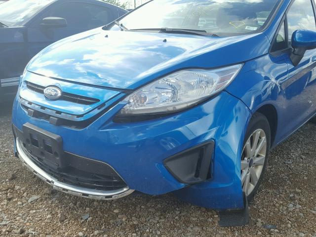 3FADP4EJ1CM158604 - 2012 FORD FIESTA SE BLUE photo 9