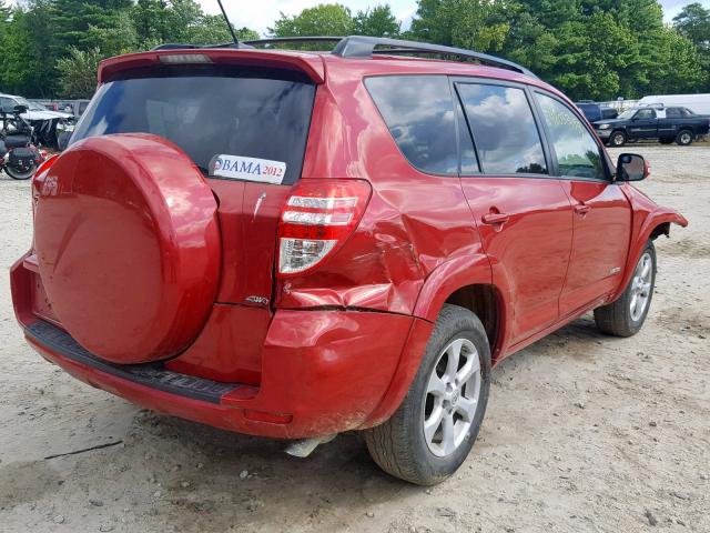 2T3DF4DV8CW211105 - 2012 TOYOTA RAV4 LIMIT RED photo 4