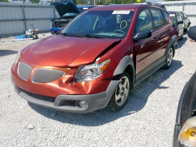 5Y2SL67898Z405005 - 2008 PONTIAC VIBE ORANGE photo 2